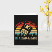 Houd al mijn vader grappen in een vader-a-base vad kaart (Gele Bloem)