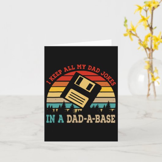 Houd al mijn vader grappen in een vader-a-base vad kaart (Gele Bloem)