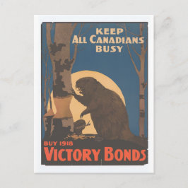 Houd alle Canadezen bezig Briefkaart