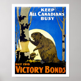 Houd alle Canadezen bezig Poster