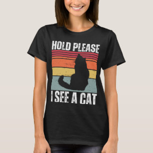 Houd alsjeblieft Ik zie een Ragdoll Kat Grappige K T-shirt
