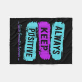 Houd altijd positieve zelfmoordpreventie bewustzij fleece deken (Voorkant (Horizontaal))