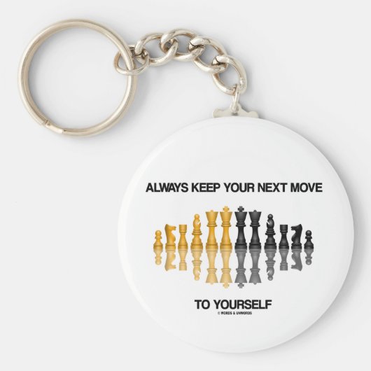 Houd altijd uw volgende stap naar uw eigen Humor Sleutelhanger (Voorkant)