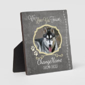 Houd altijd van je hond-herinneringsschat fotoplaat (Voorkant)