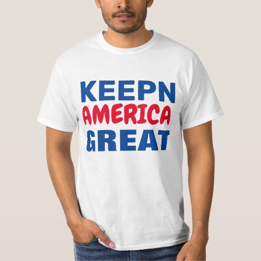 Houd Amerika geweldig T-shirt (Voorkant)
