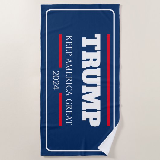 Houd Amerika Groot 2024 Stem Strandlaken (Voorkant)