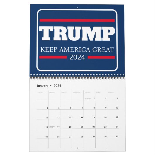 Houd Amerika groot 2024 stemming Kalender (Jan 2026)