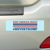 Houd Amerika groot #NeverTrump Bumpersticker (Op auto)