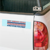 Houd Amerika groot #NeverTrump Bumpersticker (Op Truck)