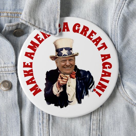 HOUD AMERIKA GROOT TRUMP 2020 RONDE BUTTON 6,0 CM (In situ)