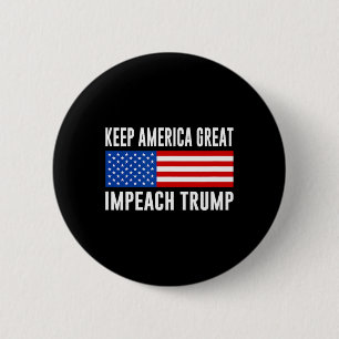 Houd Amerika Groot - zet Trump af - Ronde Button 5,7 Cm