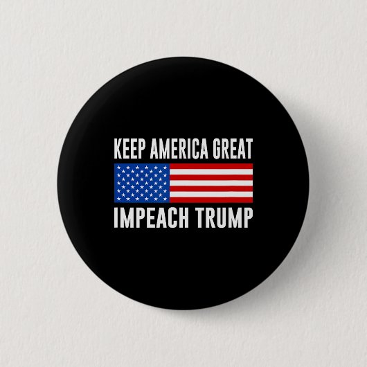 Houd Amerika Groot - zet Trump af - Ronde Button 5,7 Cm (Voorkant)