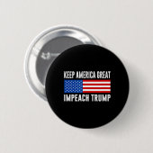 Houd Amerika Groot - zet Trump af - Ronde Button 5,7 Cm (Voorkant /achterkant)