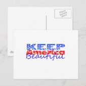 Houd Amerika mooi Briefkaart (Voorkant / Achterkant)