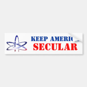 HOUD AMERIKA SECULAIRE BUMPERSTICKER