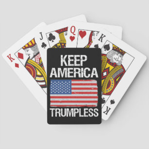 Houd Amerika Trump-loos III Pokerkaarten
