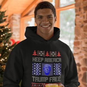 HOUD AMERIKA TRUMP VRIJ FIJN kerstfeest T-shirt