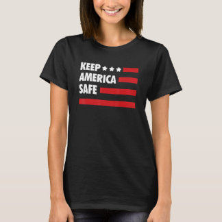 Houd Amerika veilig 4 juli 'Amerika Indepen T-shirt