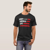 Houd Amerika veilig 4 juli 'Amerika Indepen T-shirt (Voorkant volledig)