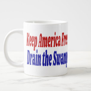 Houd Amerika vrij Draai het moerasblauwe moeras Grote Koffiekop