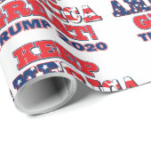 Houd Amerika weer geweldig Trump 2020 Cadeaupapier (Rol Hoek)