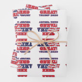 Houd Amerika weer geweldig Trump 2020 Inpakpapier Vel (In situ)