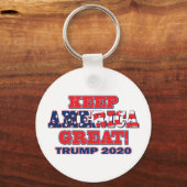 Houd Amerika weer geweldig Trump 2020 Sleutelhanger (Voorkant)
