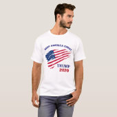 Houd Amerika weer geweldig Trump Moderne grafische T-shirt (Voorkant volledig)