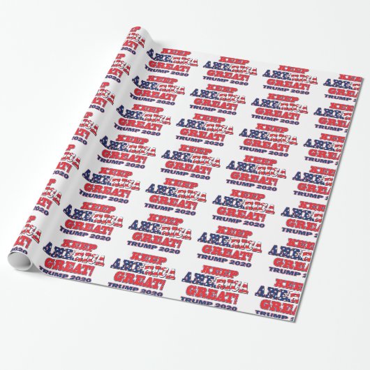 Houd Amerika weer Groot Trump 2020 Cadeaupapier (Uitgerold)