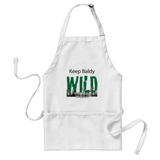 Houd Baldy Wild Apron Standaard Schort (Voorkant)
