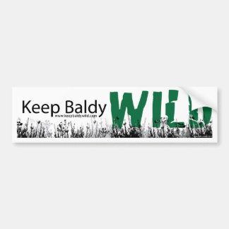 Houd Baldy Wild Bumpersticker