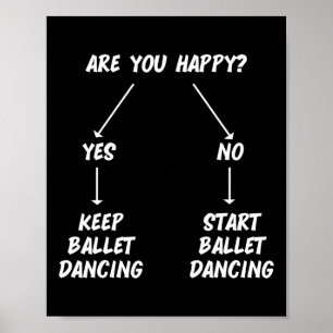Houd Ballet Dancing Danser Ballerina Mannen Wom Poster