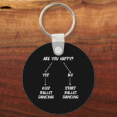 Houd Ballet Dancing Danser Ballerina Mannen Wom Sleutelhanger (Voorkant)