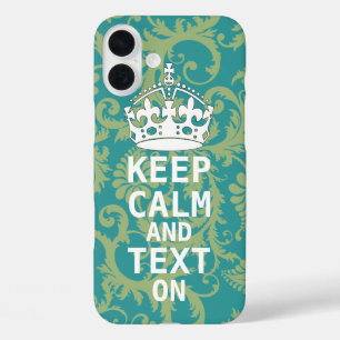 HOUD BEREKENING EN Tekst OP verandering blauwgroen iPhone 16 Plus Hoesje