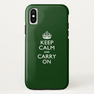 HOUD BEROEP EN VERVOER OP Forest Green iPhone XS Hoesje