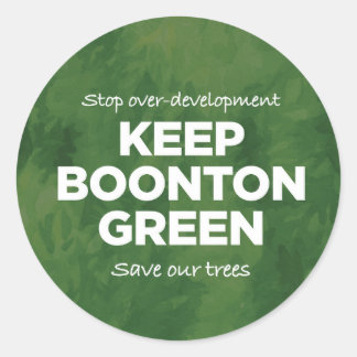 Houd Boonton Green Classic ronde Stickers