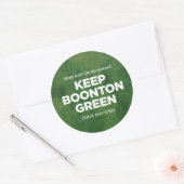 Houd Boonton Green Classic ronde Stickers (Envelop)