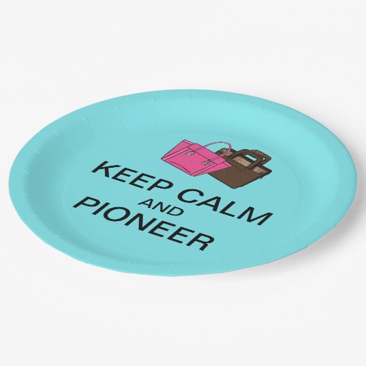 HOUD BORDEN KALM EN PIONEER PAPIER PAPIEREN BORDJE (Gekanteld)