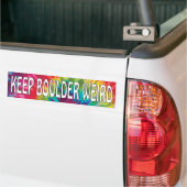 Houd Boulder Weird Bumpersticker (Op Truck)