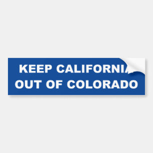 Houd Californië uit Colorado Bumpersticker