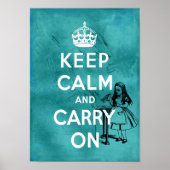 Houd Calm Alice Poster (Voorkant)