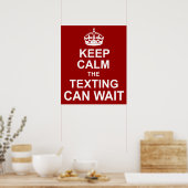 Houd Calm Anti-Texting Poster (Keuken)