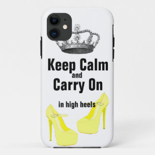 Houd Calm Carry on High Hiel Shoes iPhone 5 Case-Mate iPhone Case