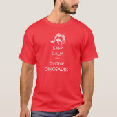 Houd Calm Clone Dinosaurs T-shirt (Voorkant)