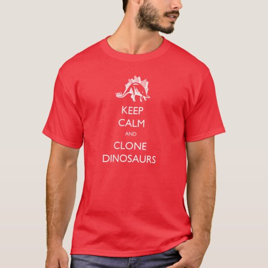 Houd Calm Clone Dinosaurs T-shirt (Voorkant)