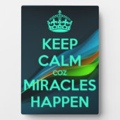 HOUD CALM COZ MIRACLES GEBEUREN FOTOPLAAT (voorkant)