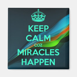 HOUD CALM COZ MIRACLES GEBEUREN MAGNEET