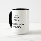 Houd Calm door zich op Mango te concentreren Mok (Voorkant links)