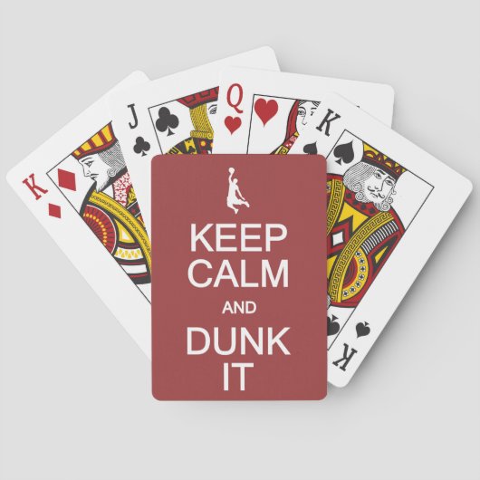 Houd Calm & Dunk Het speelkaarten (Achterkant)