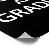 Houd Calm en Afstuderen Funny Afstuderen Poster (Hoek)